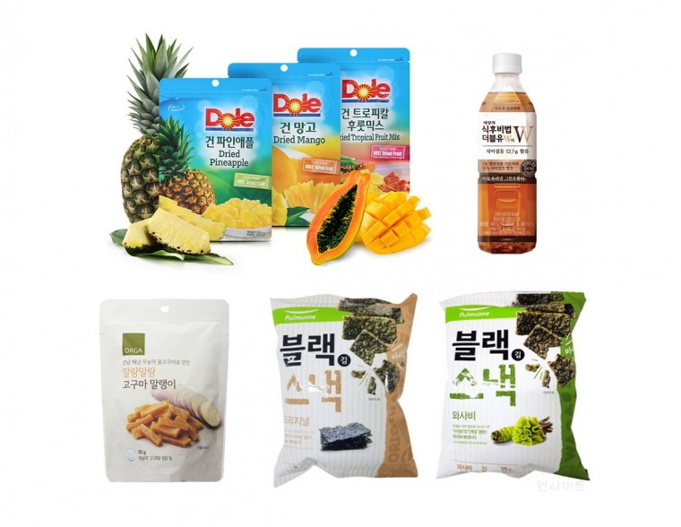 (이미지) 왼쪽 상단부터 DOLE(돌), 코카콜라, 풀무원, 올가홀푸드.jpg