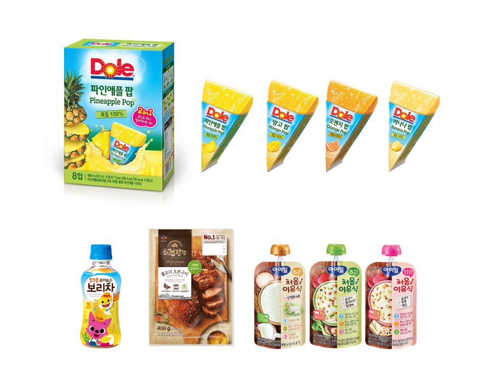 [이미지] 사진 왼쪽부터 오른쪽방향으로 돌(Dole)코리아, 일동후디스, CJ제일제당, 롯데칠성음료.jpg